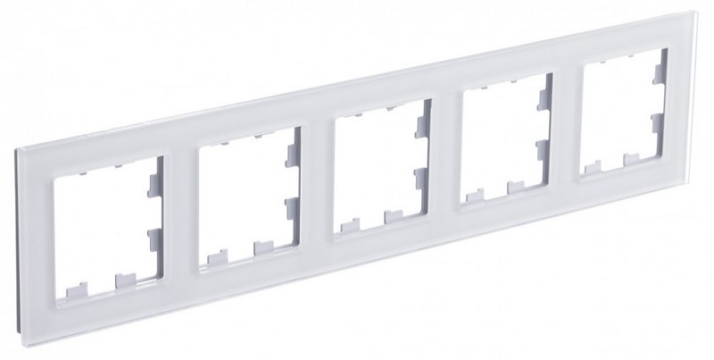 AtlasDesign Рамки Nature Рамка Systeme Electric AtlasDesign Nature Стекло Белый 5-ая универсальная ATN320105