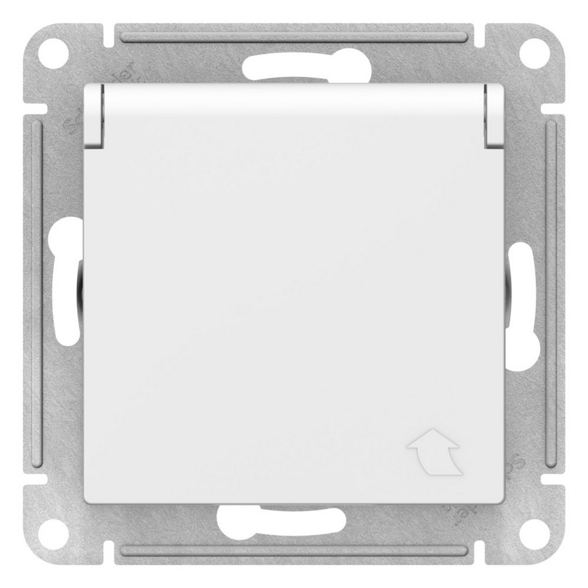 AtlasDesign Лотос Розетка Systeme Electric AtlasDesign Лотос с/з со шторками крышкой, 16А, IP20, ATN001346