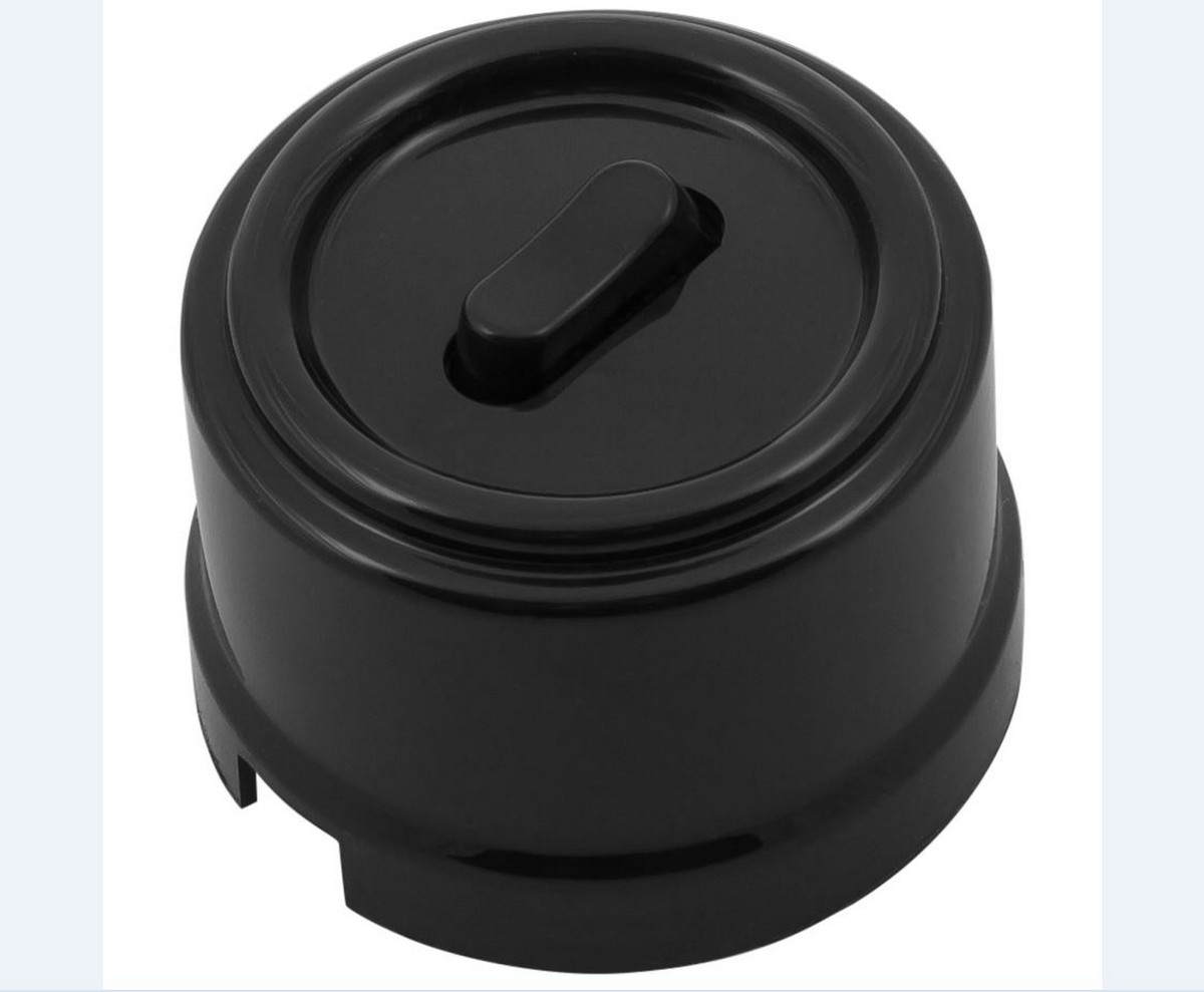 Bironi Лизетта - Ретро розетки и выключатели Выключатель перекрестный BIRONI Коричневый 1-кл (клавишный) B1-223-22