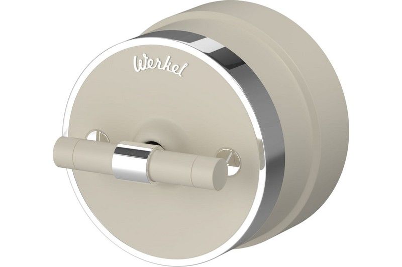 Werkel Ретро Выключатель Werkel на 4 положения двухклавишный (слоновая кость матовый/хром) W5822055