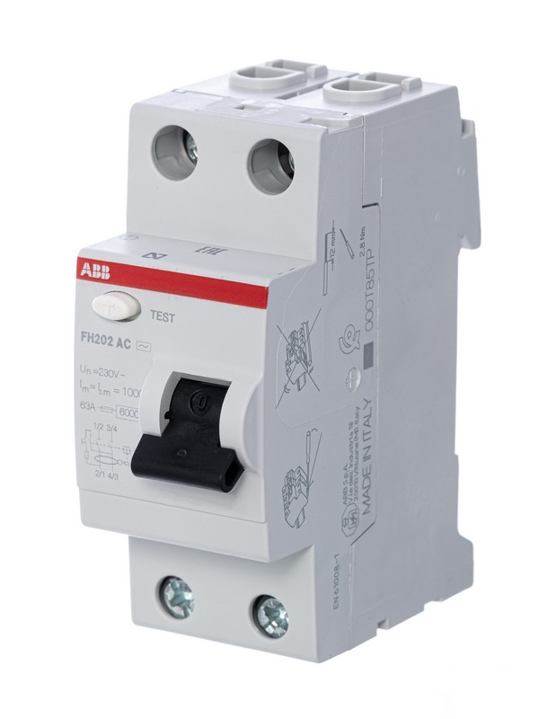 ABB УЗО ABB FH202 2P 63A 30mA (AC) 2CSF202004R1630 