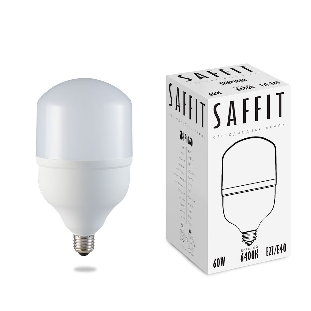 E27 Лампа светодиодная Saffit SBHP1060 60W E27-E40 6400К 55097 