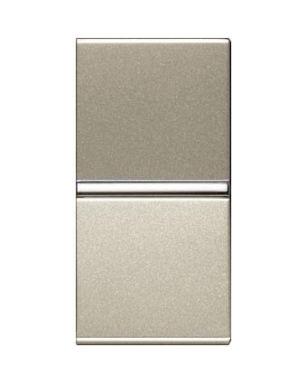 Механизмы ABB Zenit Шампань Выключатель ABB Zenit Шампань 1-клавишный 1 мод 2CLA210100N1901