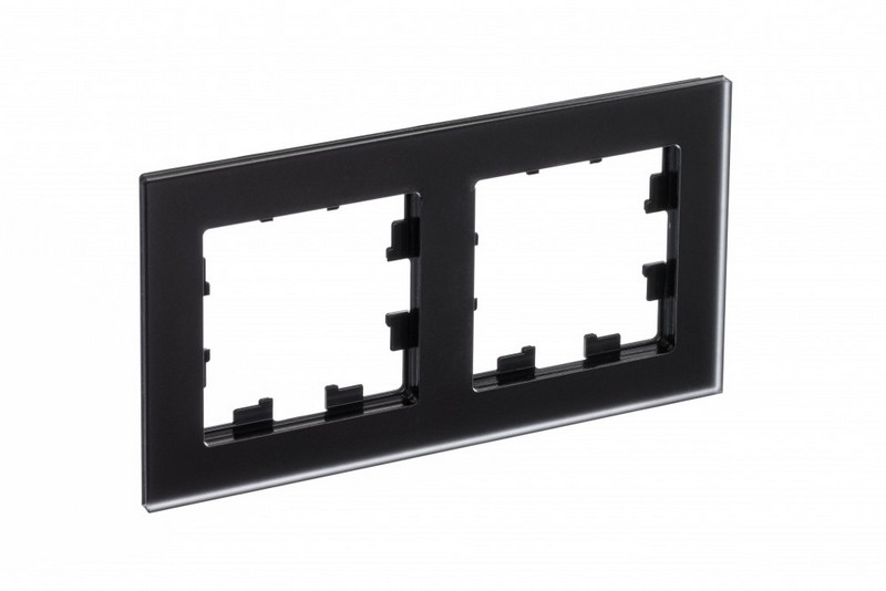AtlasDesign Рамки Nature Рамка Systeme Electric AtlasDesign Nature Матовое стекло черный 2-ая ATN331002