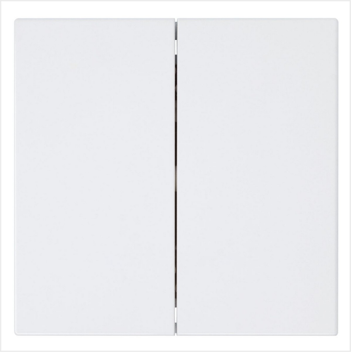 JASMART FD - розетки и выключатели Выключатель двухклавишный JASMART FD проходной белый глянцевый 3022W