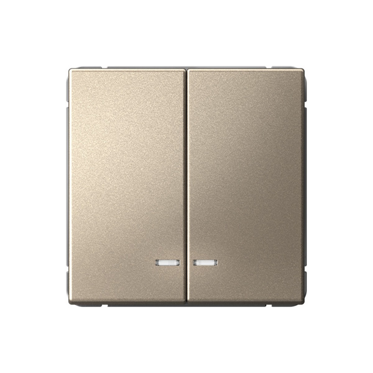 ArtGallery Шампань Выключатель Systeme Electric ArtGallery Шампань 2-клавишный с подсветкой  GAL000553