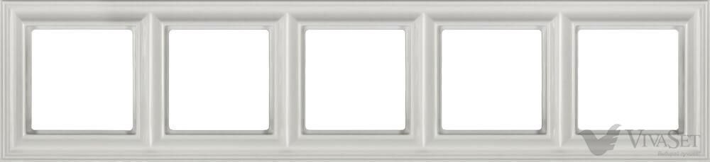 Рамки Jung Eco Profi Standart Рамка пятерная Jung Eco Profi Deco белый EPD485WW