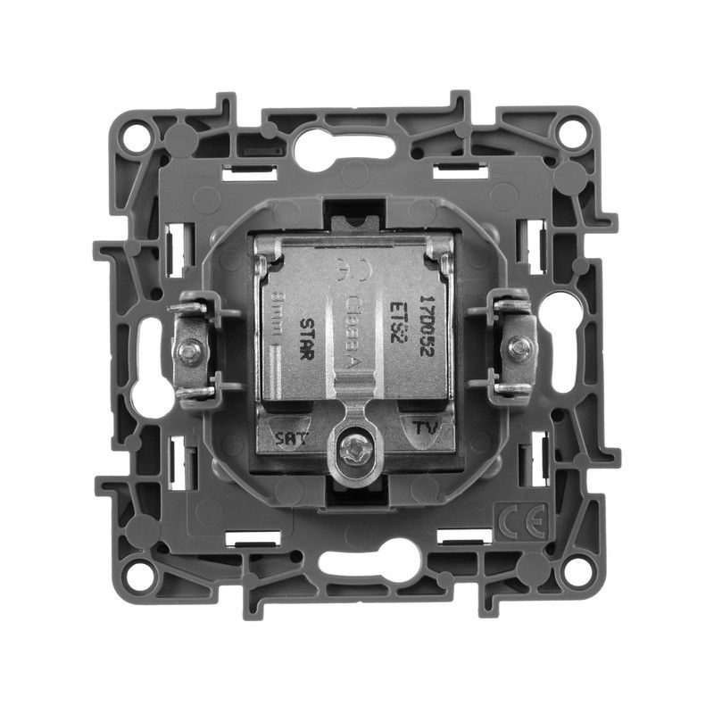 Legrand Etika Алюминий Розетка TV/SAT Legrand Etika алюминий 2-х кабельная 672457