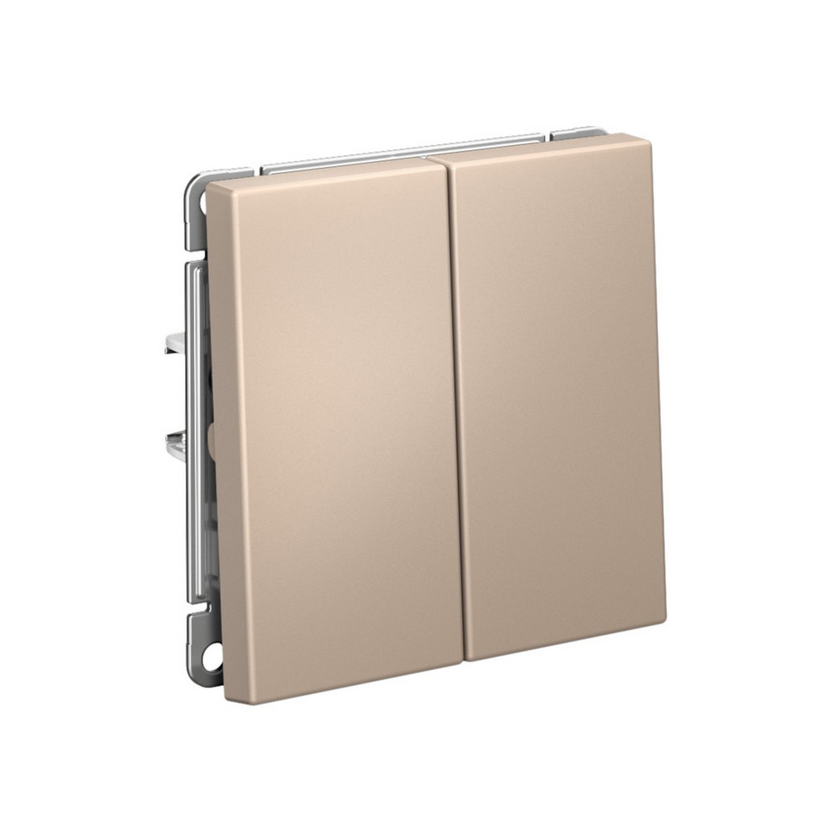 ArtGallery Песочный Выключатель SE ArtGallery Песочный 2-клавишный кнопочный, быстрозажим. клем. GAL001217S