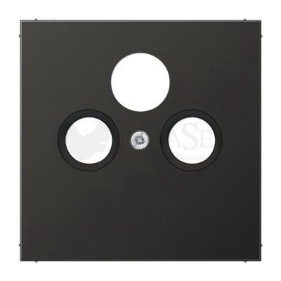 Jung Eco Profi механизмы Черный матовый Телевизионная розетка оконечная TV-SAT-FM Jung Eco Profi черный матовый черный матовый