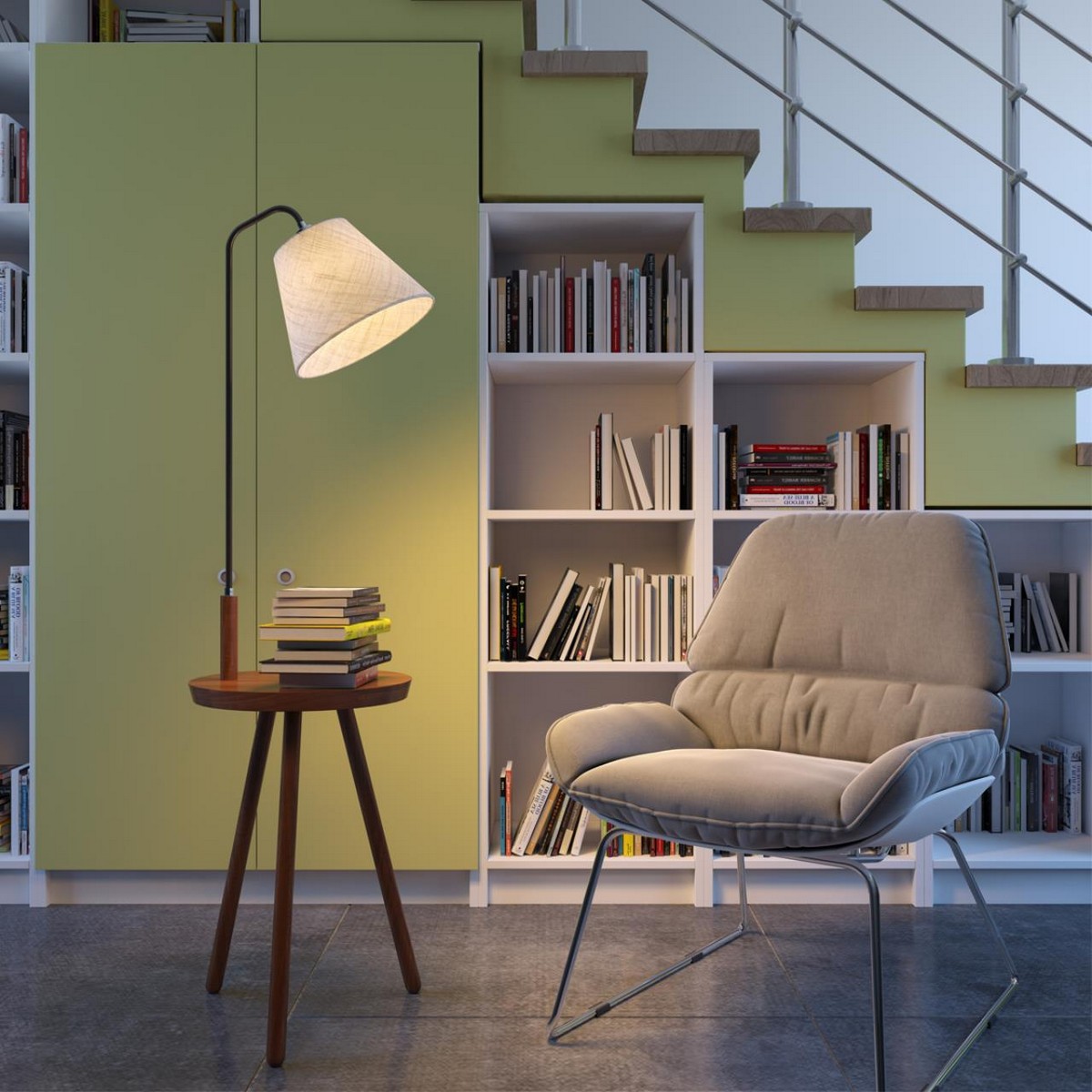 Торшеры Торшер со столиком ODEON LIGHT 4666/1F KALDA 