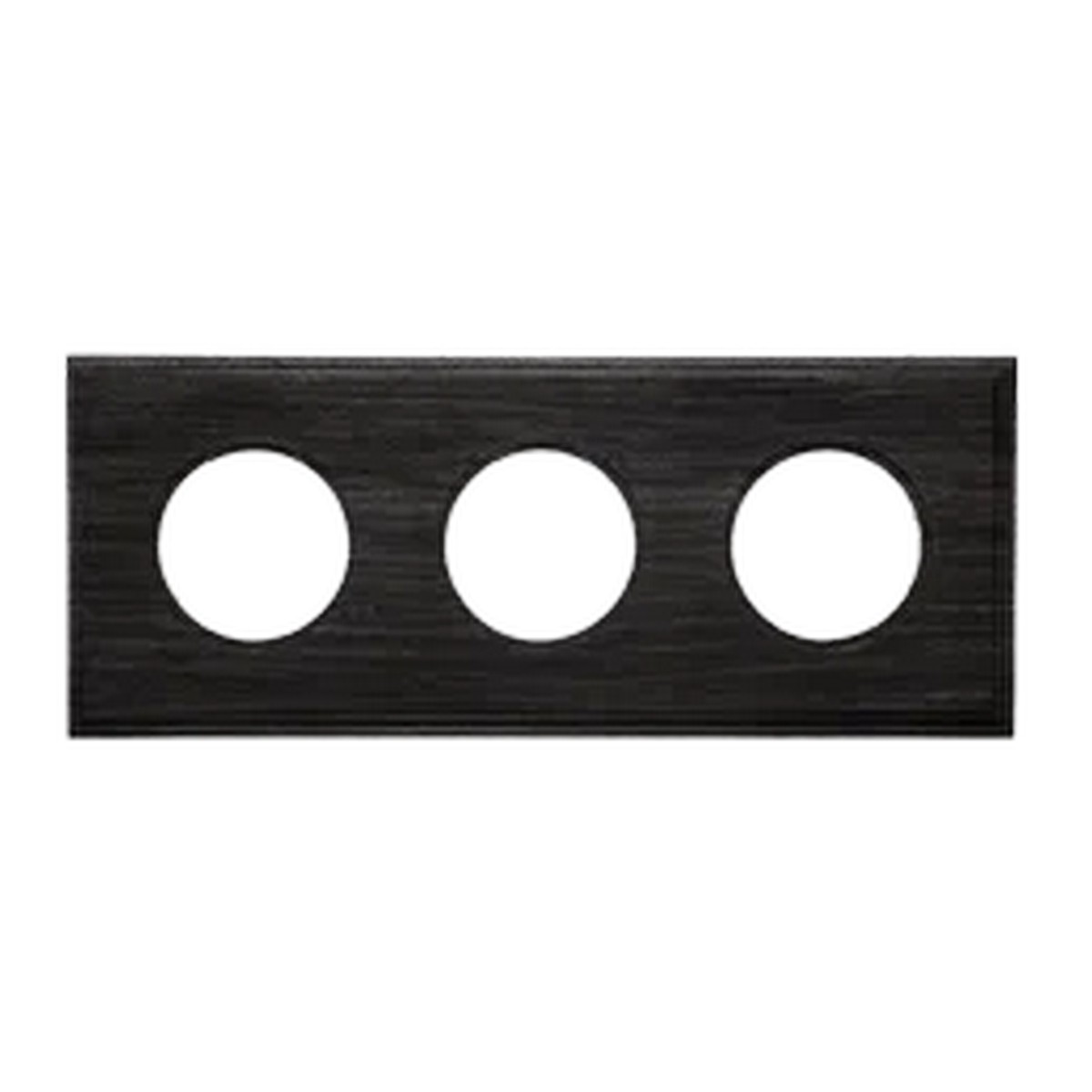 Bironi Лизетта - Ретро розетки и выключатели Рамка BIRONI Шедель Бук Угольно-черный 3-ая Форма квадрат (скрытый монтаж) BF4-630-119