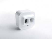 Накладные Розетки и выключатели Legrand Quteo Белый Розетка Keystone Legrand Quteo белая  782226