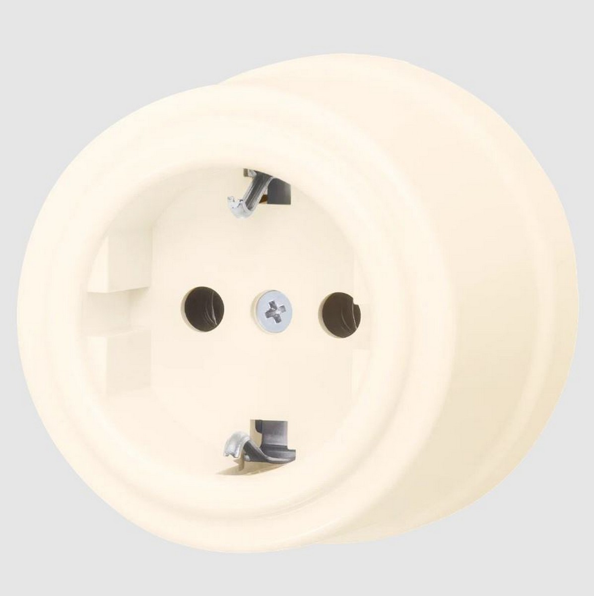 Bironi Лизетта - Ретро розетки и выключатели Розетка BIRONI Лизетта Пластик Песочное золото с/з B1-101-24