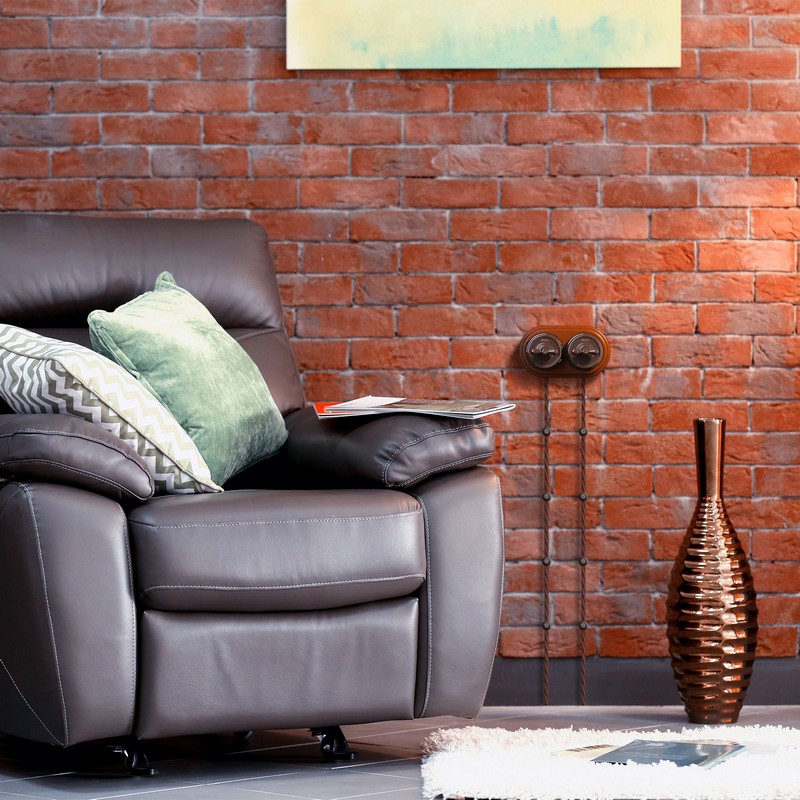 Werkel Ретро Выключатель Werkel на 4 положения двухклавишный (коричневый) Ретро W5620014