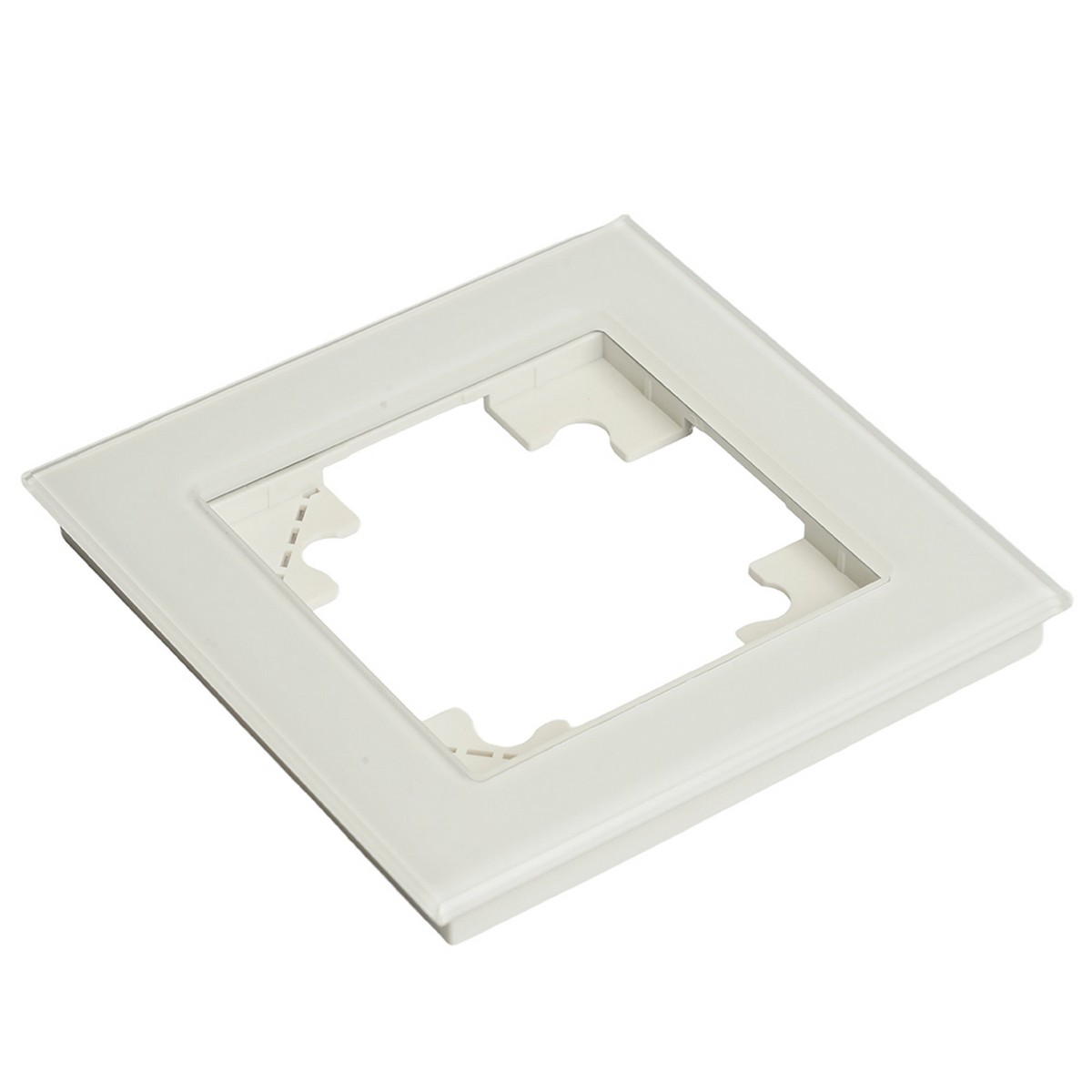 Катрин - Розетки и выключатели Stekker Рамка STEKKER 1-местная для сенсорных механизмов подсветки стекло GFR00-7001-01S Катрин белый 50303