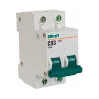 2 полюсные (двухполюсные) Автоматический выключатель DEKraft 2P 50A C ВА-101 4,5kA 11071DEK