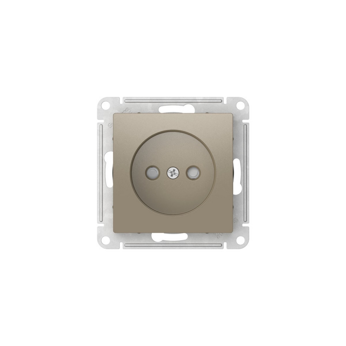 AtlasDesign Шампань Розетка SE AtlasDesign Шампань без заземления со шторками быстрозажим. клем. ATN000549S