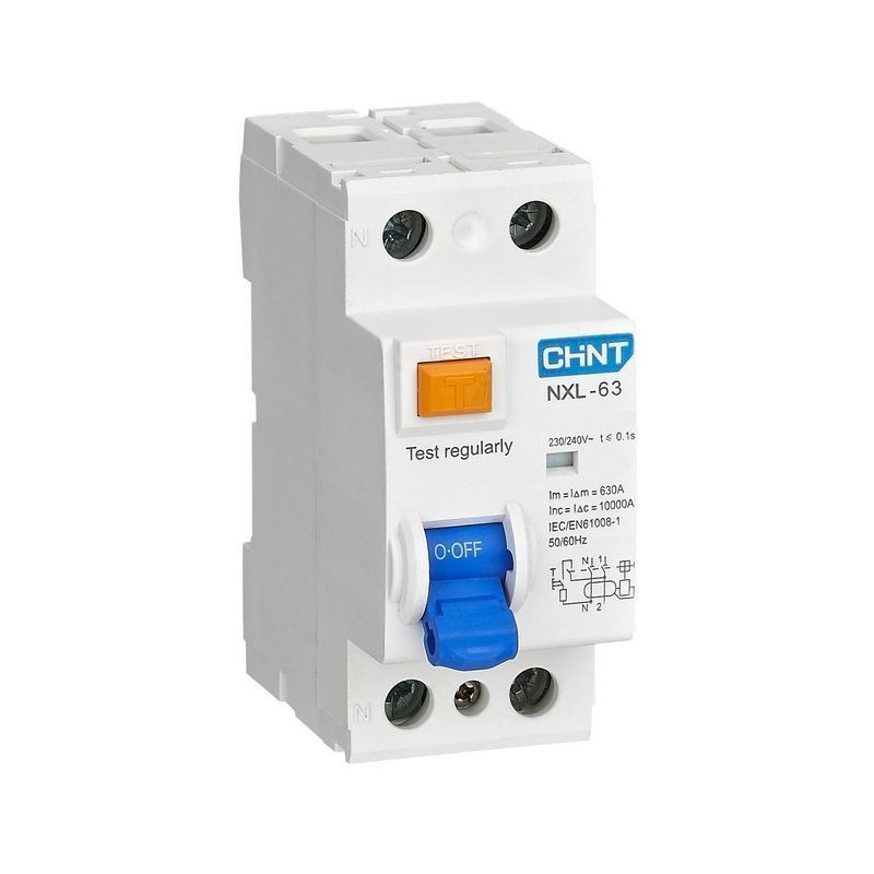 CHINT УЗО CHINT NXL-63 6kA 1P+N 63A 100mA AC (R) 328260