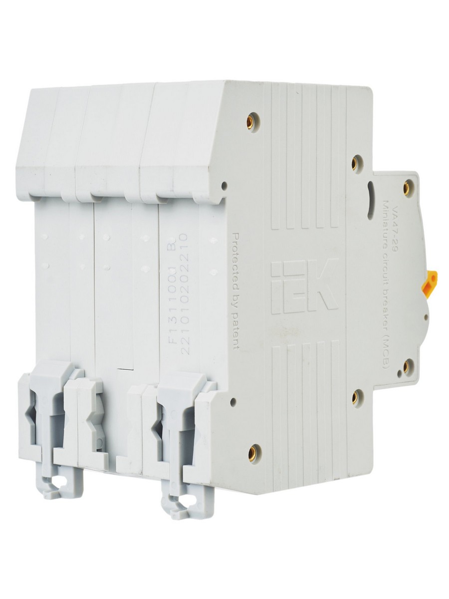 3 полюсные (трехполюсные) Автоматический выключатель IEK KARAT ВА47-29 3Р 10А 4,5кА х-ка В MVA20-3-010-B 