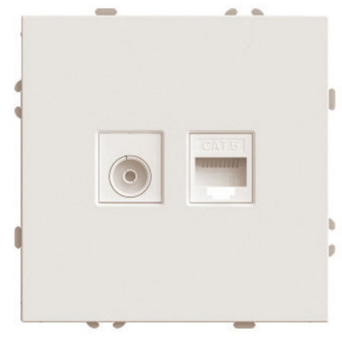 Эмили - Розетки и выключатели Stekker Розетка TV + компьютерная RJ-45 STEKKER Эмили RST00-5106-08 кашемир soft touch 49898