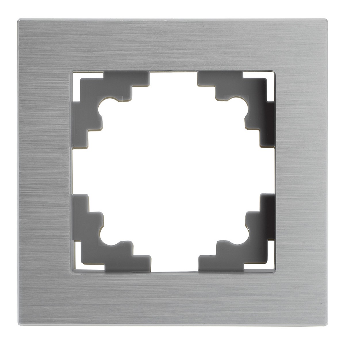 Катрин - Розетки и выключатели Stekker Рамка 1-местная металл STEKKER MFR00-7001-03 Катрин серебро 50011