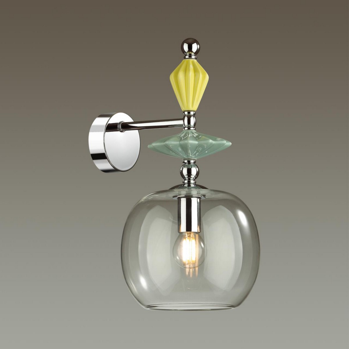 Накладные светодиодные светильники Настенный светильник ODEON LIGHT 4893/1WB BIZET 