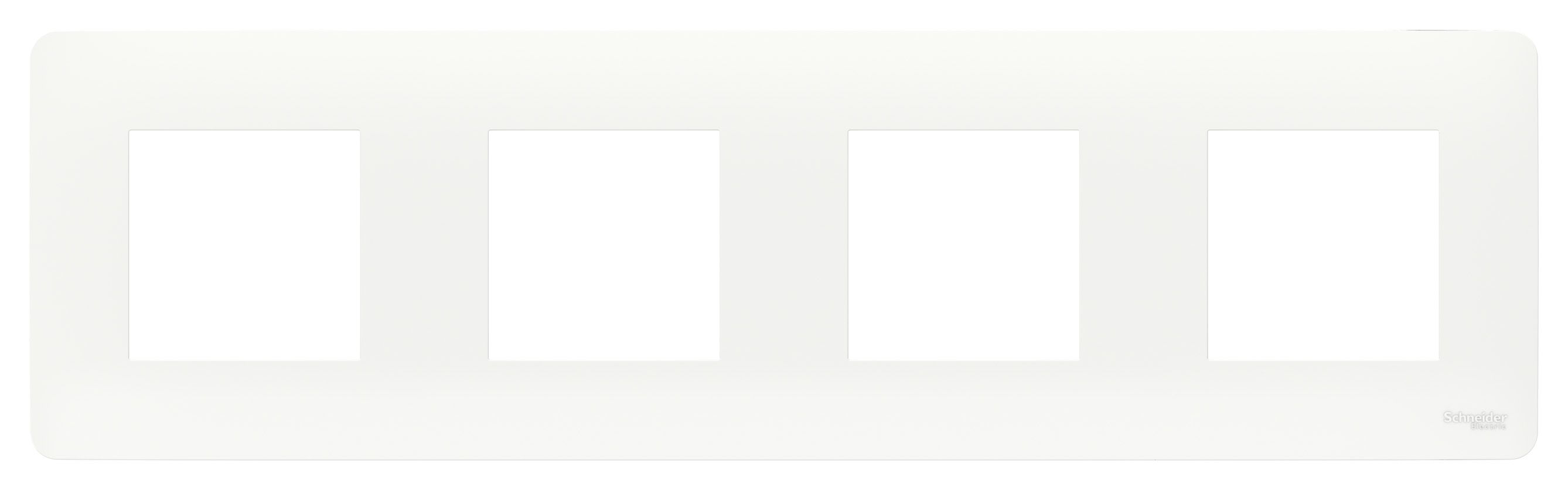 Рамки Unica Studio Белый Рамка Unica Studio Белый 4-ная NU200818