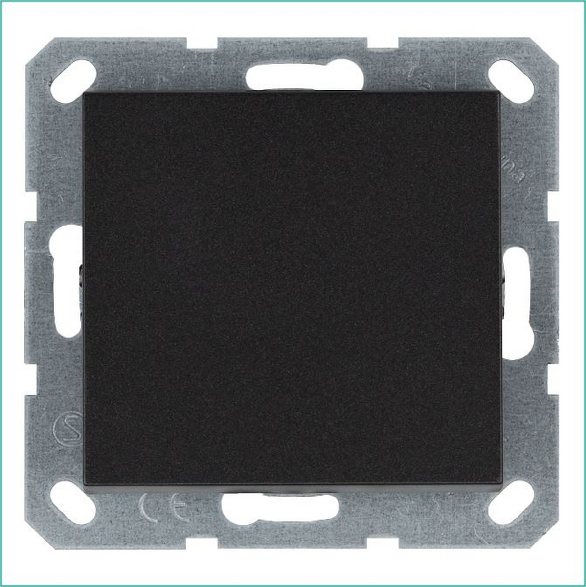 JASMART G - розетки и выключатели Выключатель одноклавишный JASMART перекрестный Антрацит G3013B