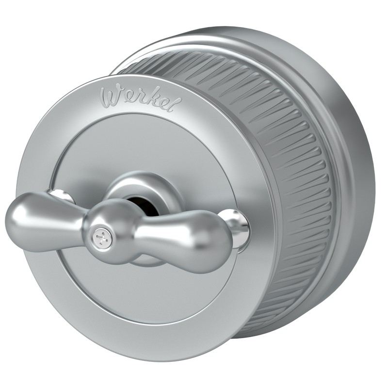 Werkel Ретро Выключатель Werkel на 4 положения двухклавишный (Матовый хром) ретро WL19-01-05