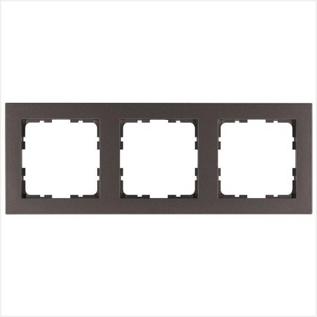 JASMART G - розетки и выключатели Рамка JASMART G-Classic 3-постовая Мокко G1003Z