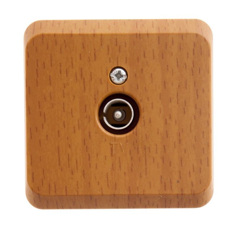 Этюд Дача Розетка TV Schneider Electric Этюд наружный Дача Темный бук единственная 0,7dB TVA-002T