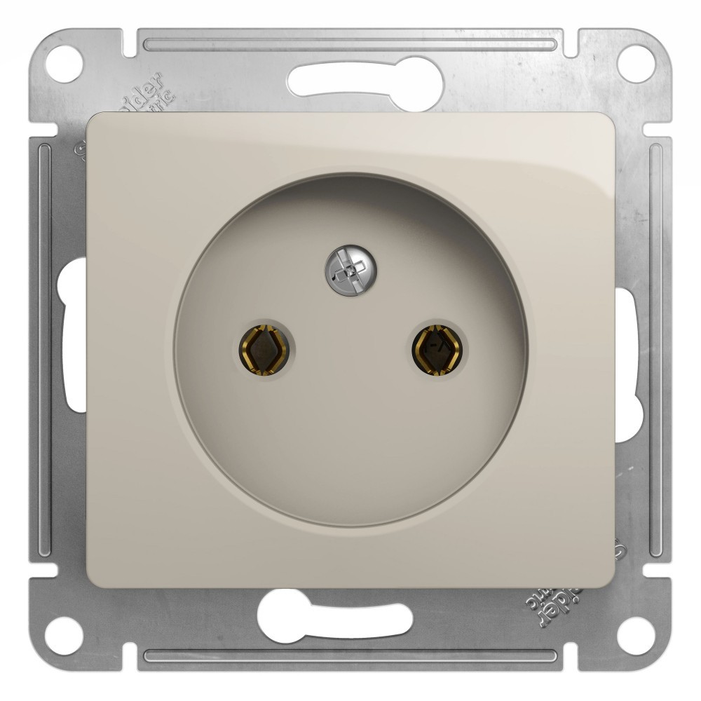 Glossa Молочный Розетка Systeme Electric Glossa Молочная б-з GSL000941
