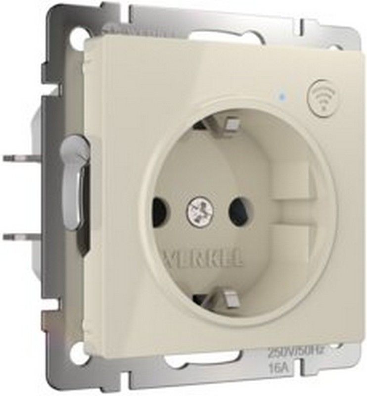 Werkel Слоновая кость механизмы Умная встраиваемая Розетка Werkel с заземлением с защитными шторками слоновая кость W1171603