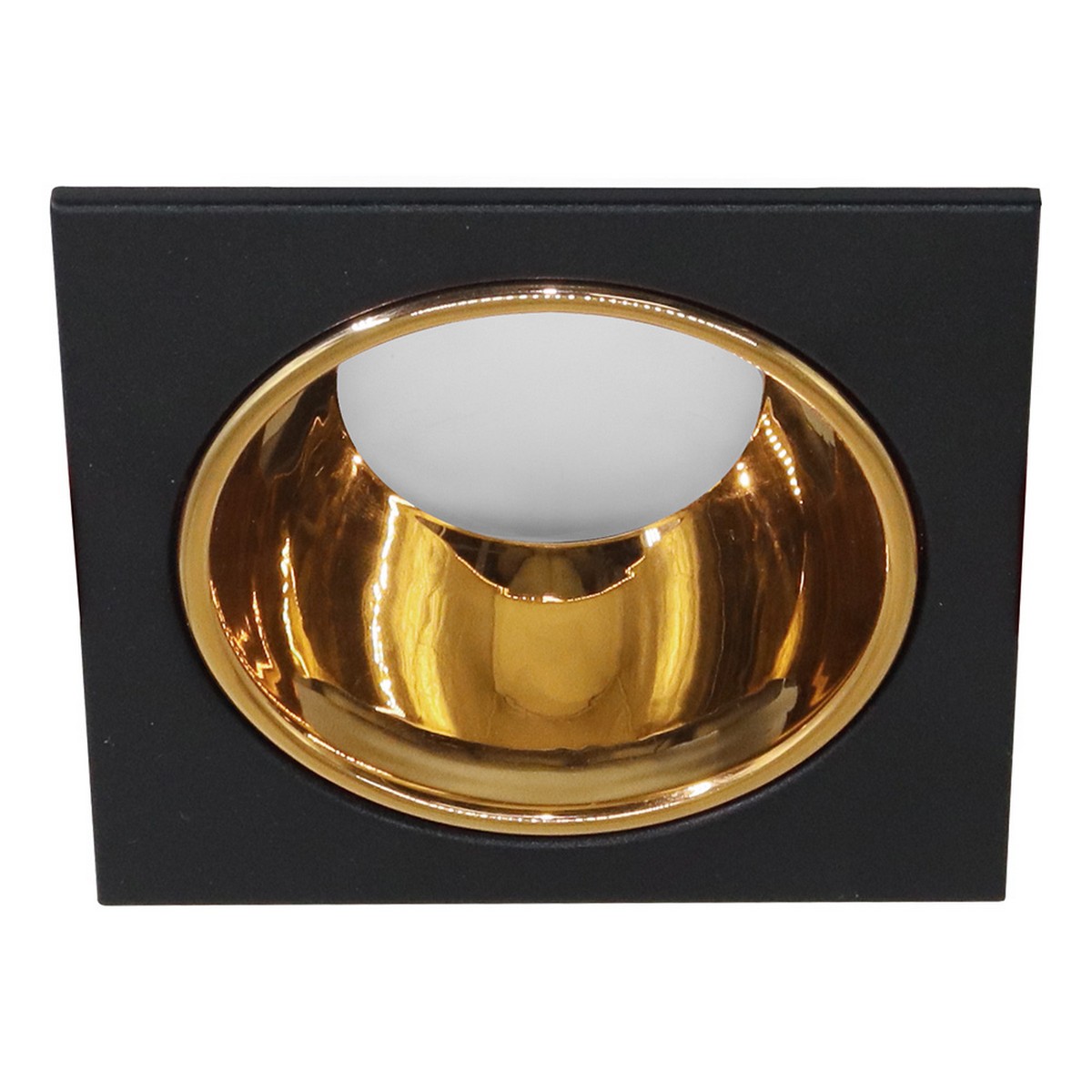 Встраиваемые светодиодные светильники Светильник встраиваемый Feron DL3112 потолочный MR16 G5.3 черный + золото 51409