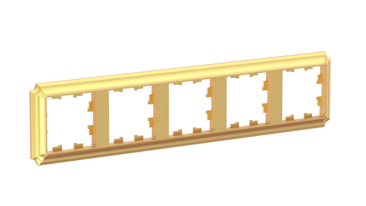 AtlasDesign Рамки Antique Рамка Systeme Electric AtlasDesign Antique Золото 5-ая, универсальная ATN101605