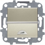 Механизмы ABB Zenit Шампань Светорегулятор клавишный 40-500Вт АВВ Зенит (шампань)