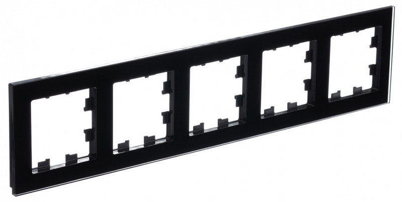 AtlasDesign Рамки Nature Рамка Systeme Electric AtlasDesign Nature Стекло Черный 5-ая универсальная ATN321005