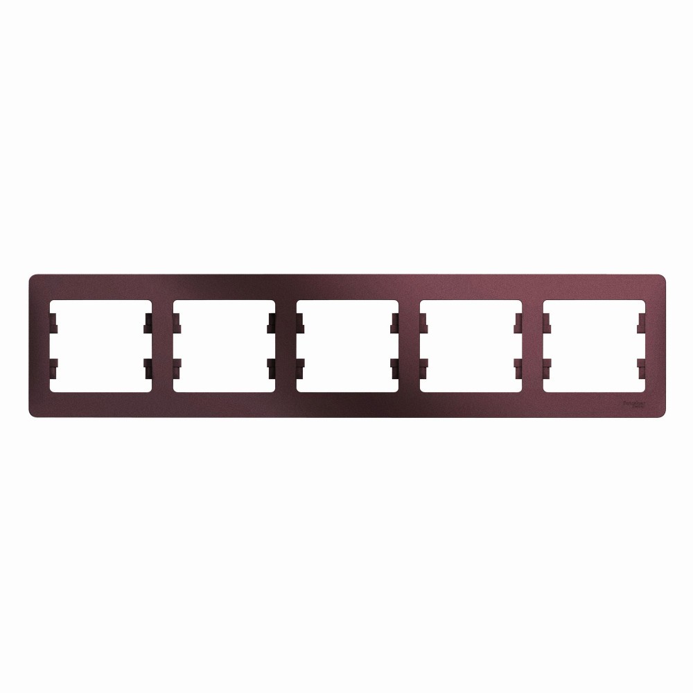 Glossa Баклажан Рамка Systeme Electric Glossa Баклажановая 5-ая горизонтальная GSL001105