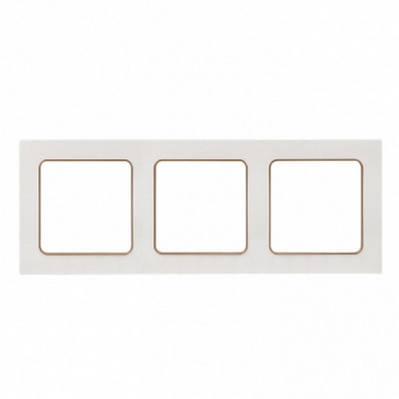 EKF Стокгольм белый Рамка 3-ая EKF PROxima Стокгольм Белый Линия шампань  EAM-G-302-20