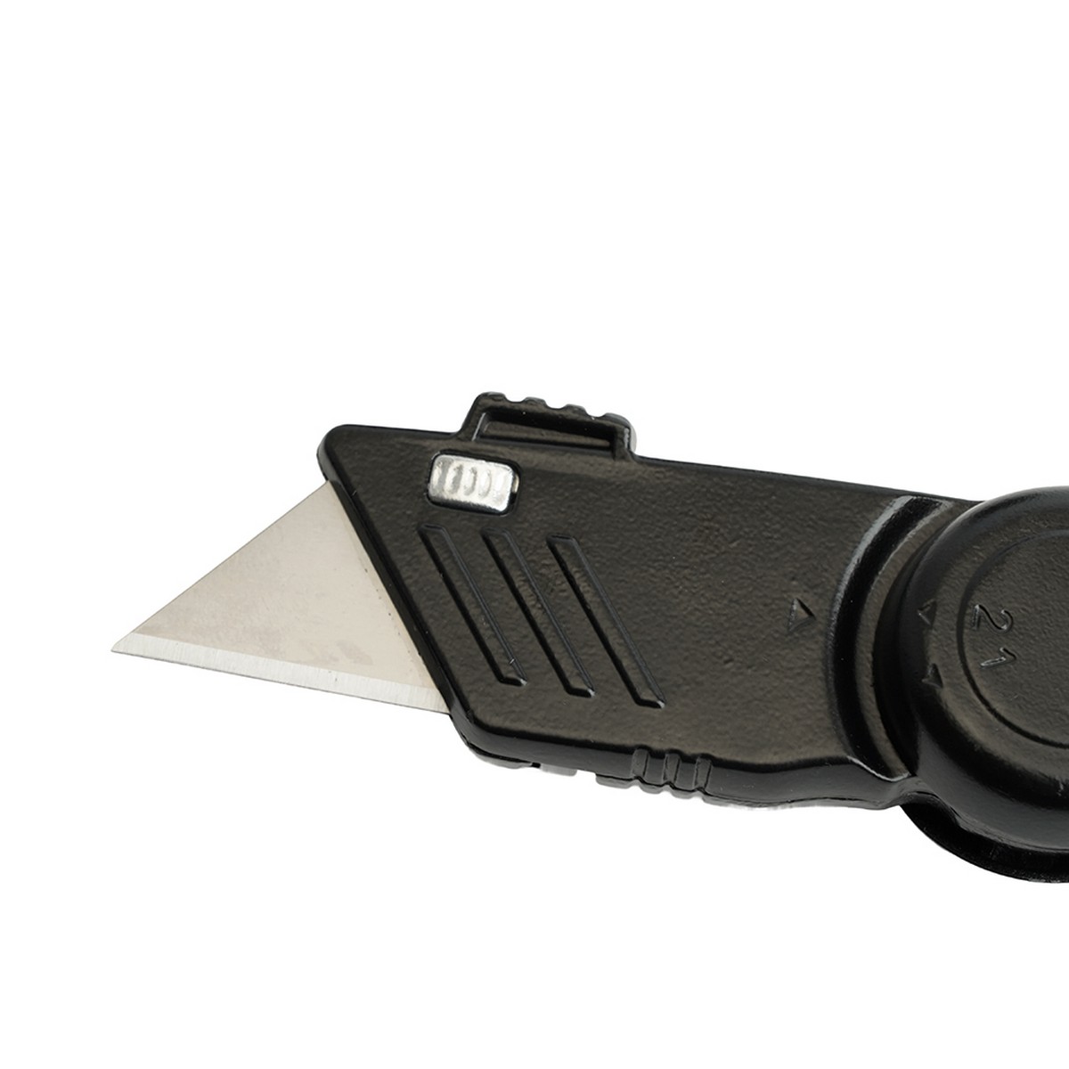 Нож строительно-монтажный с трапециевидным лезвием, 19 мм, 1 лезвие в рукоятке, STEKKER KMU-11-T 50198 фото