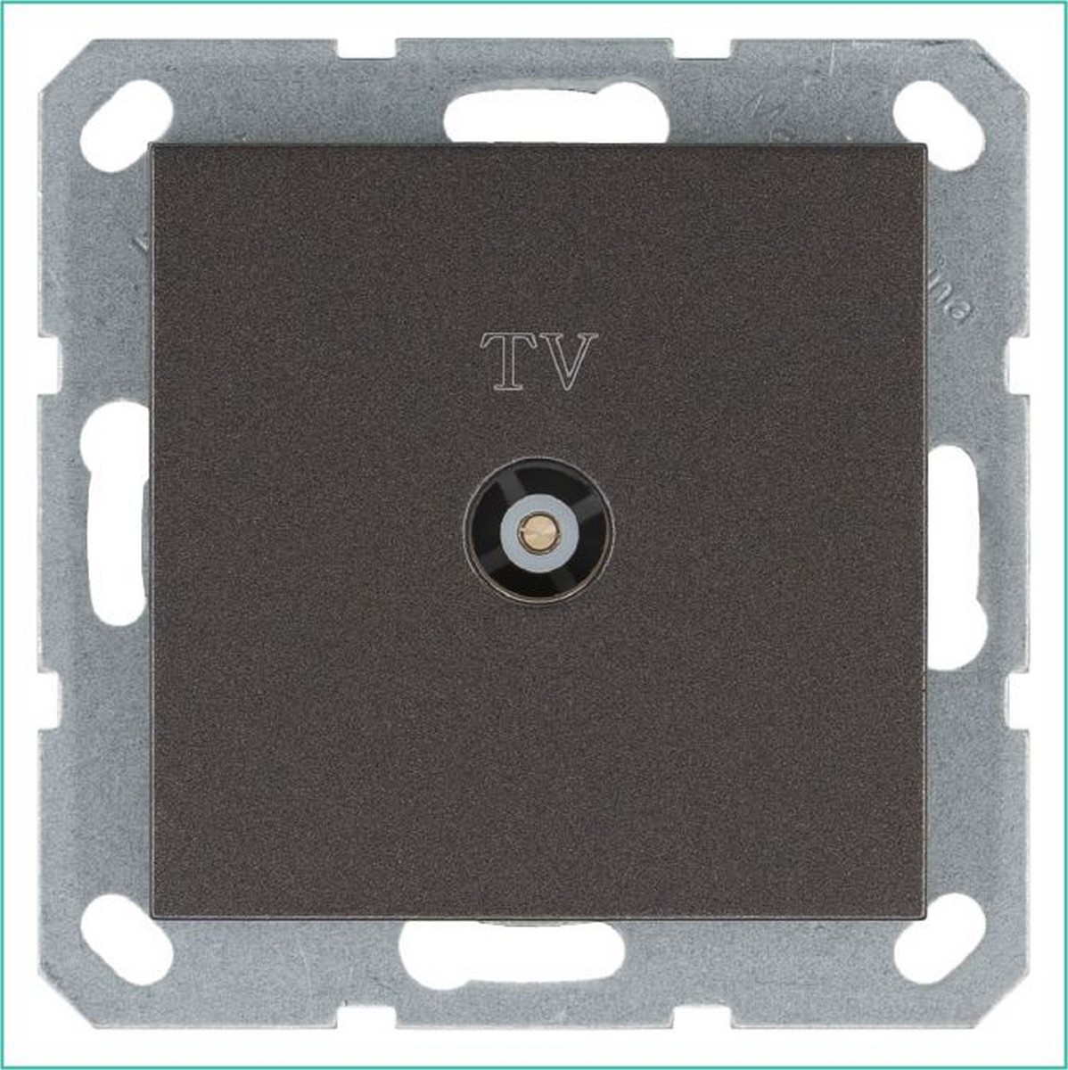 JASMART G - розетки и выключатели Розетка JASMART TV проходная Мокко G6002Z