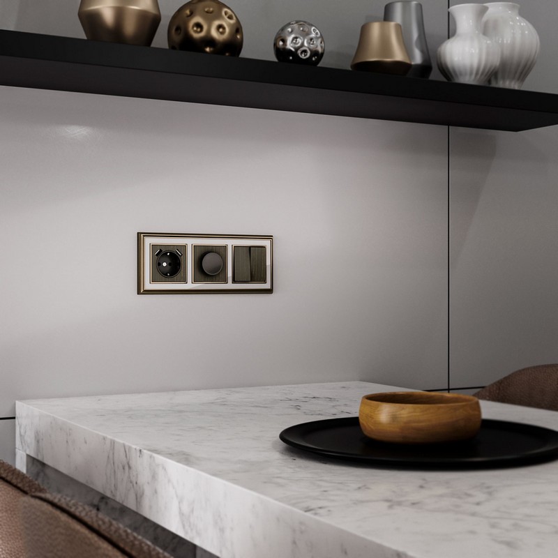 Werkel Бронзовый механизмы Накладка Werkel для Диммер Werkel (бронзовый) WL12-DM-CP