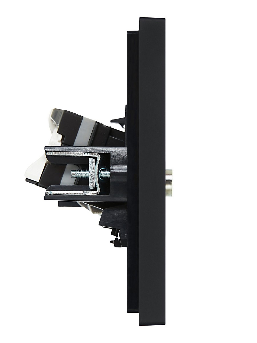 IEK FORTE&PIANO Черный Розетка IEK FORTE&PIANO Черный двойная TV+RJ45 кат.5E FP136