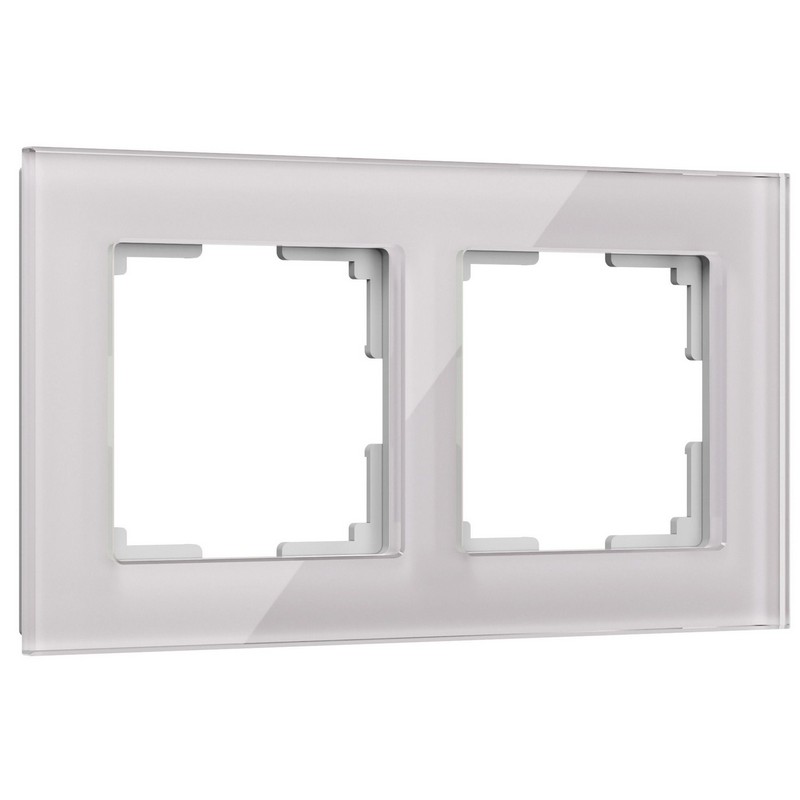 Рамки Werkel Favorit Рамка Werkel Favorit на 2 поста (дымчатый,стекло) W0021117