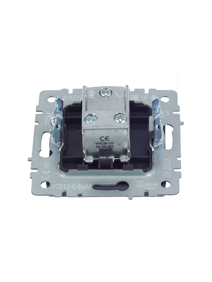 IEK Brite Маренго Розетка IEK BRITE TV проходная РТВ10-0-БрМ маренго BR-A10-P-K35