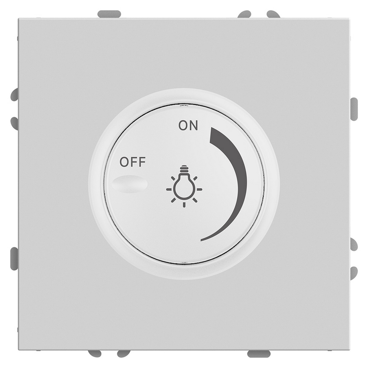 Эмили - Розетки и выключатели Stekker Выключатель диммирующий STEKKER Эмили RSW10-5106-01 500W белый фарфор soft touch  49868