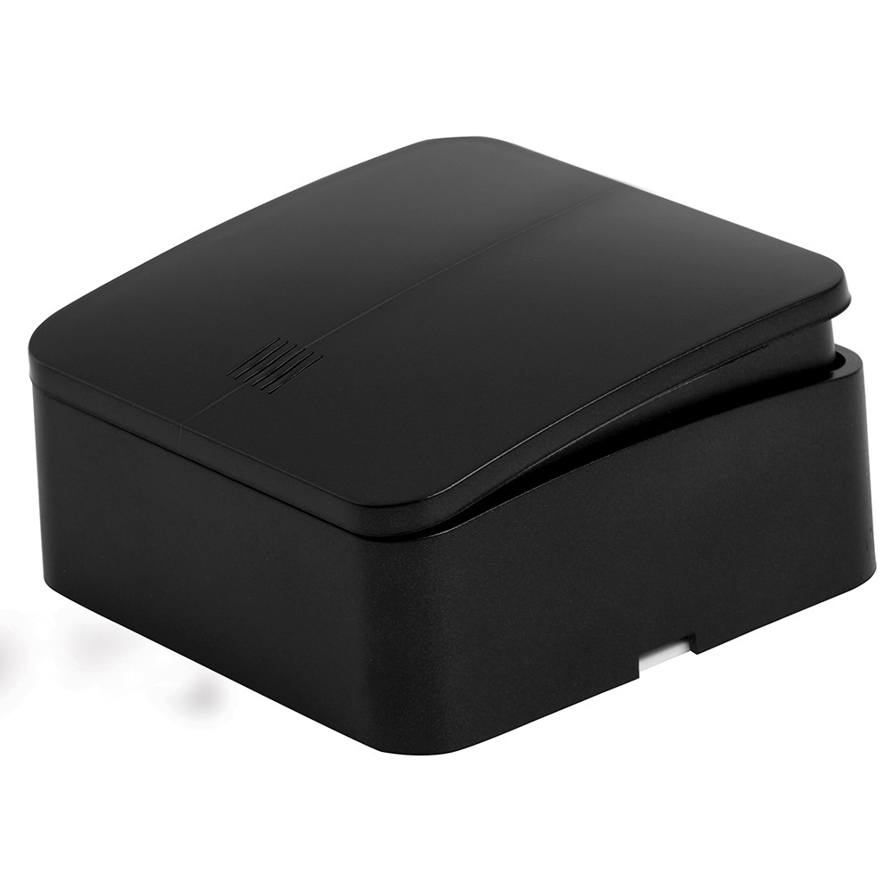 Накладные розетки и выключатели Stekker Выключатель 2-клавишный с индикатором STEKKER 250В София черный MSW10-21-02 49294