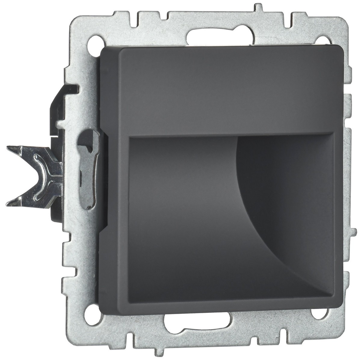 IEK Brite Графит Подсветка IEK BRITE LED встраиваемая ПЛ20-БрГ графит BR-FL20-K53