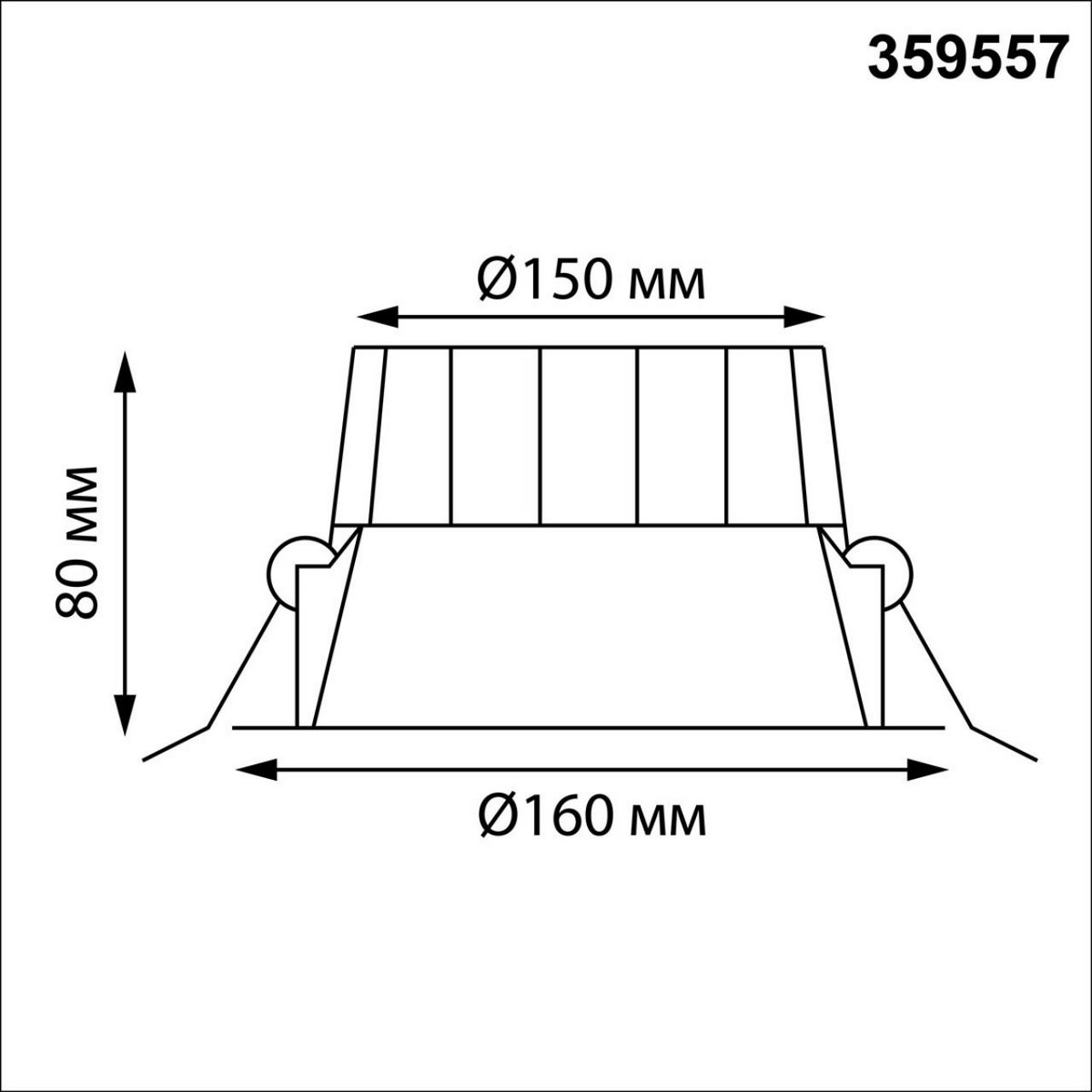 Встраиваемые светодиодные светильники Встраиваемый светодиодный светильник с переключателем цветовой температуры NOVOTECH 359557 CLARA 